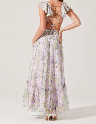 Astr - Primrose Floral Strappy Back Maxi Dress