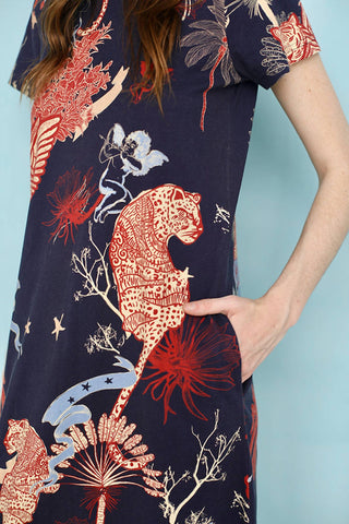 Las Sureñas - Toile De Jouy Jersey Long Dress