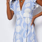 Sail To Sable - V-neck Flutter Sleeve Maxi Dress