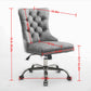 Office Chair Modern Velvet Upholstered Tufted Button (Purple)