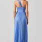 Astr - Rasya One Shoulder Pleated Maxi Dress