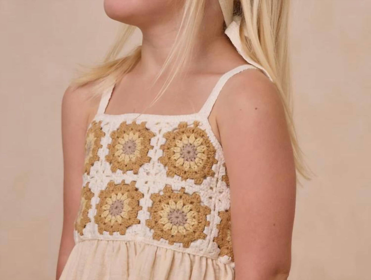 Rylee + Cru - Girls Crochet Sundress Marigold