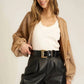 Project Social T - Too Cool Seamed Burnout Shrug