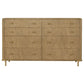 Stevie Sand Wash Natural Cane 4-Piece Eastern King Bedroom Set