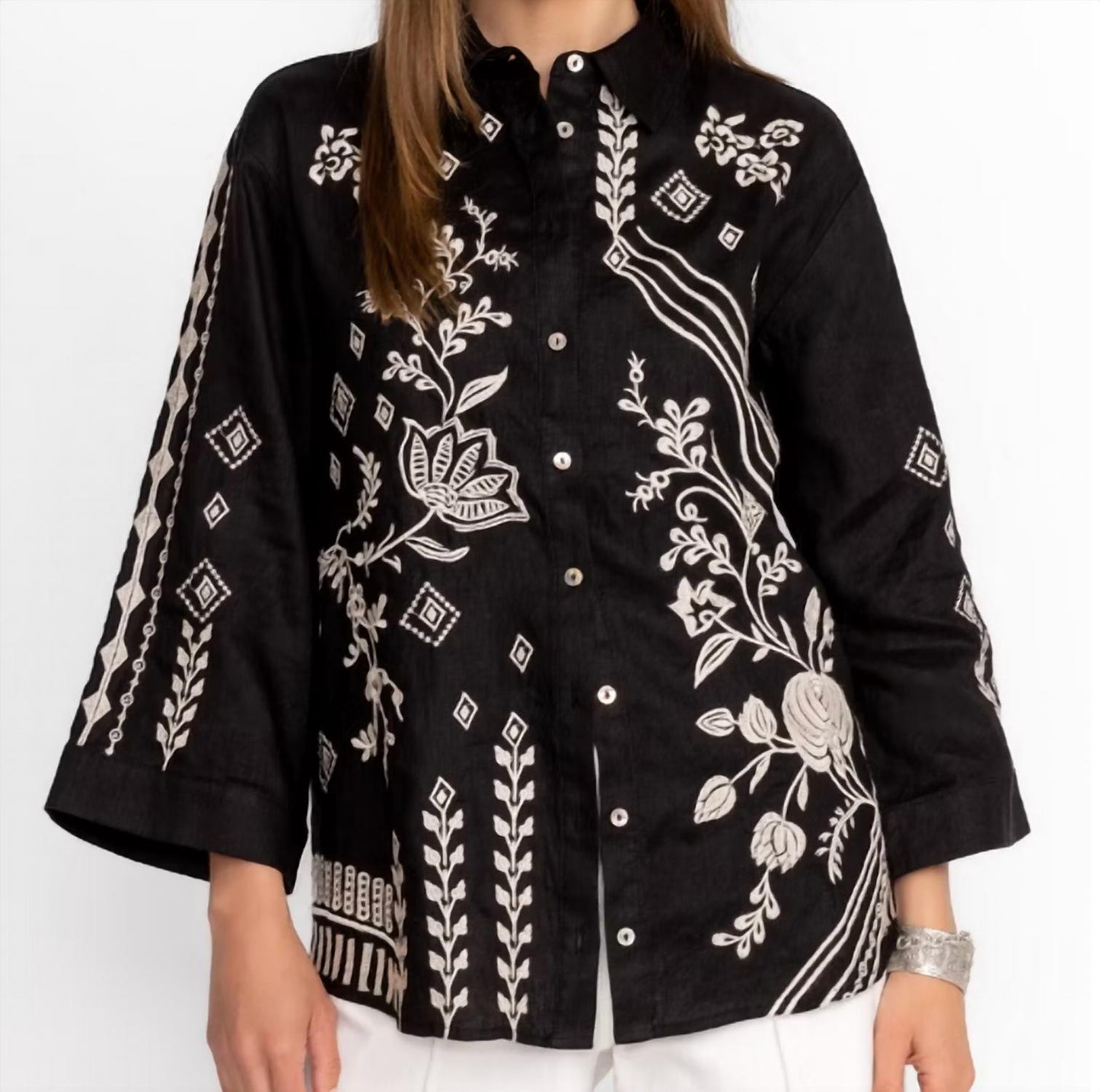 Johnny Was - Francis Kimono Sleeve Shirt