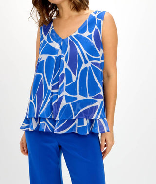 Frank Lyman - Blusa com decote em V em camadas