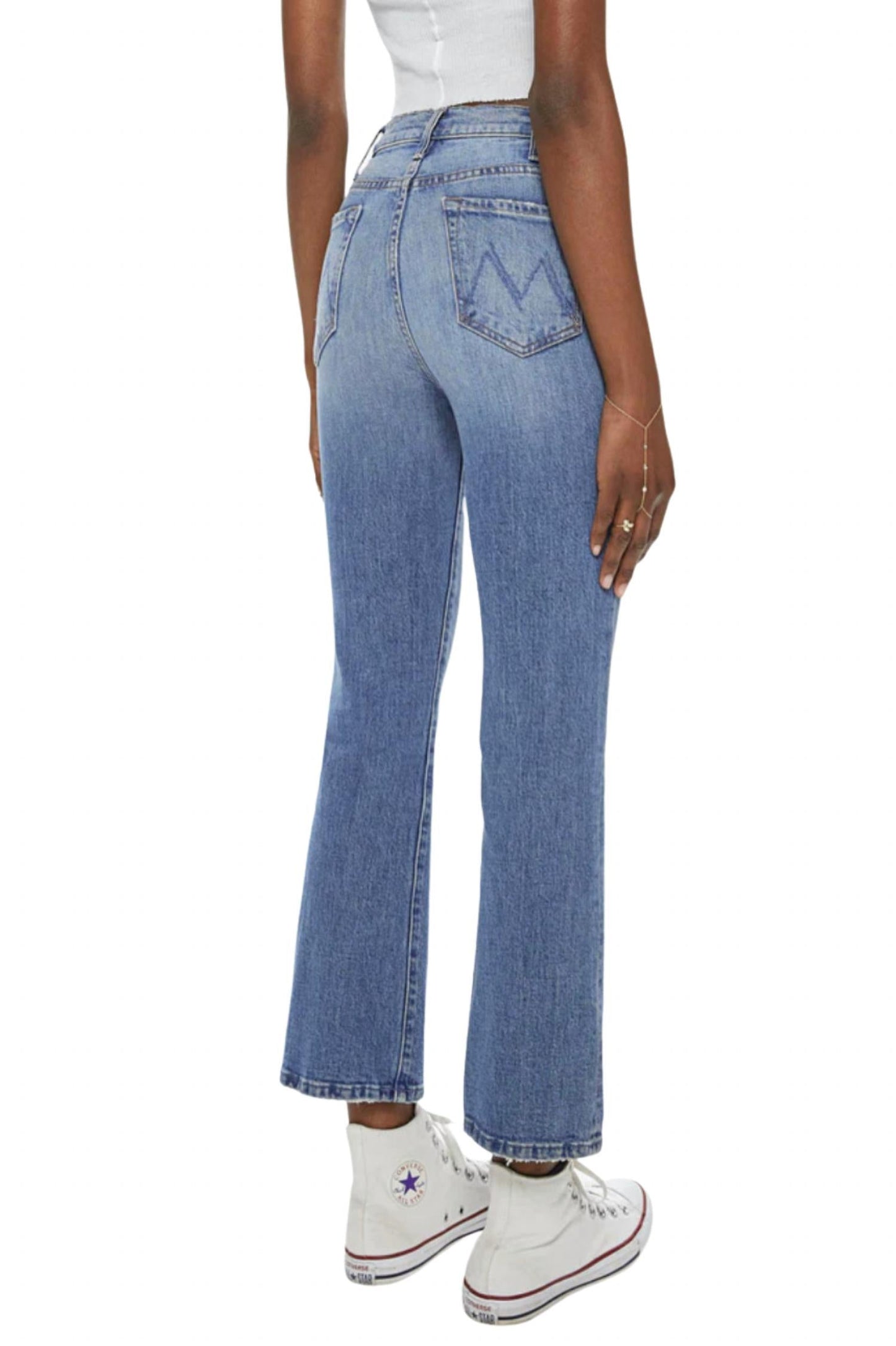 Mother - Hustler Ankle Fray Mini Boot High Rise Jean