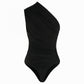 Gauge 81 - Tera One Shoulder Draped Jersey Bodysuit