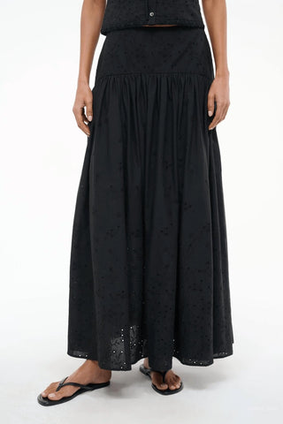 Staud - Procida Eyelet Maxi Skirt
