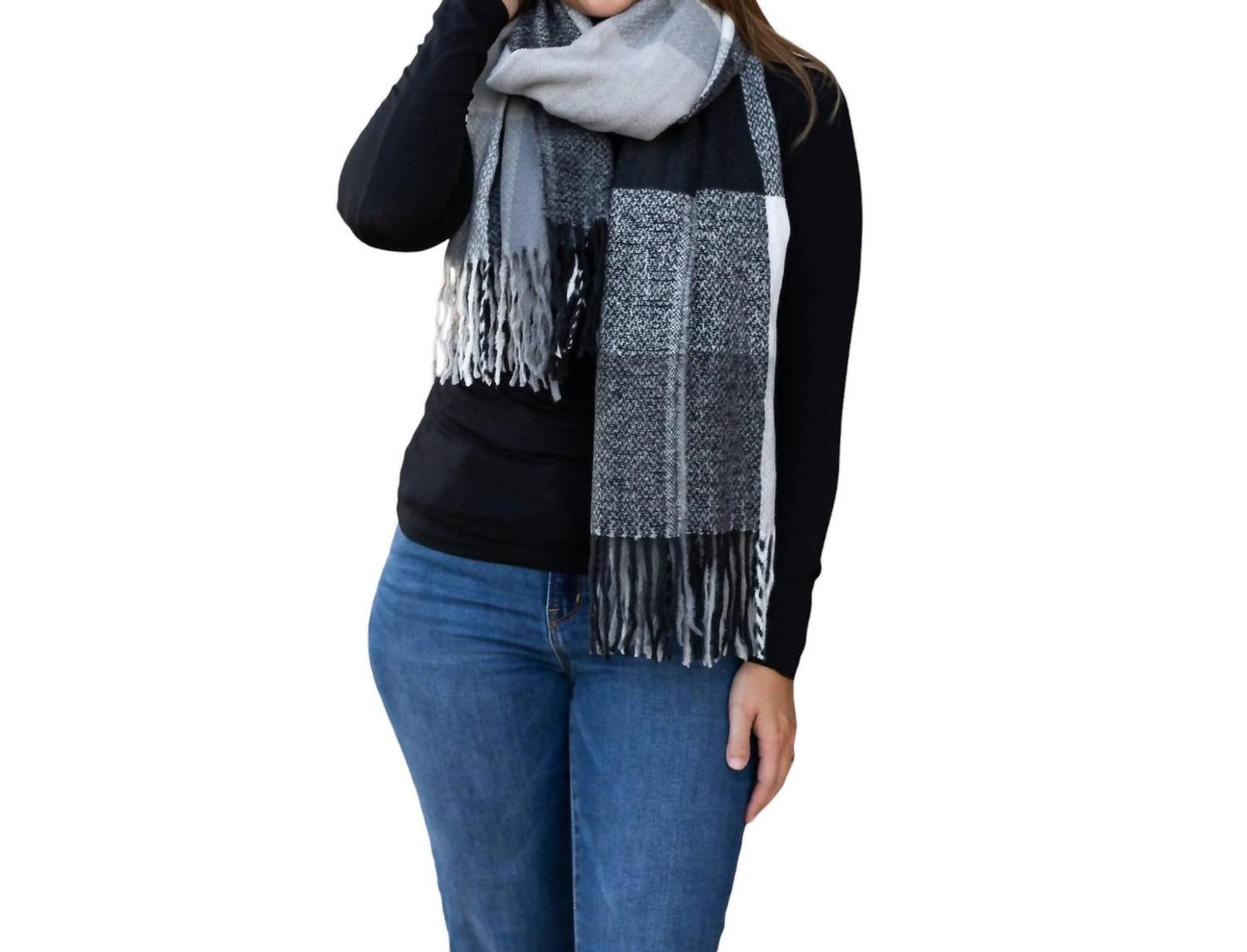 Julia Rose - Colorful Plaid Knit Scarf Collection