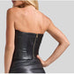 Generation Love - Jacqueline Vegan Leather Strapless Top