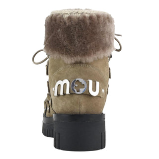 Mou - Botas de combate esquimó femininas com cadarço