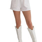 Entro - TEXTURED HIGH WAIST SHORTS