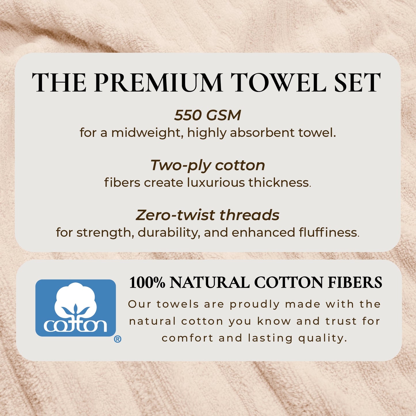 Luxury Cotton Towels - Karina Collection
