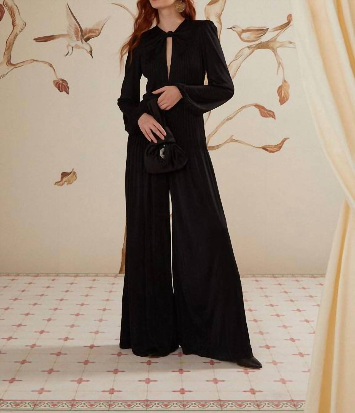 Farm Rio - Long Sleeve Knot Jumpsuit