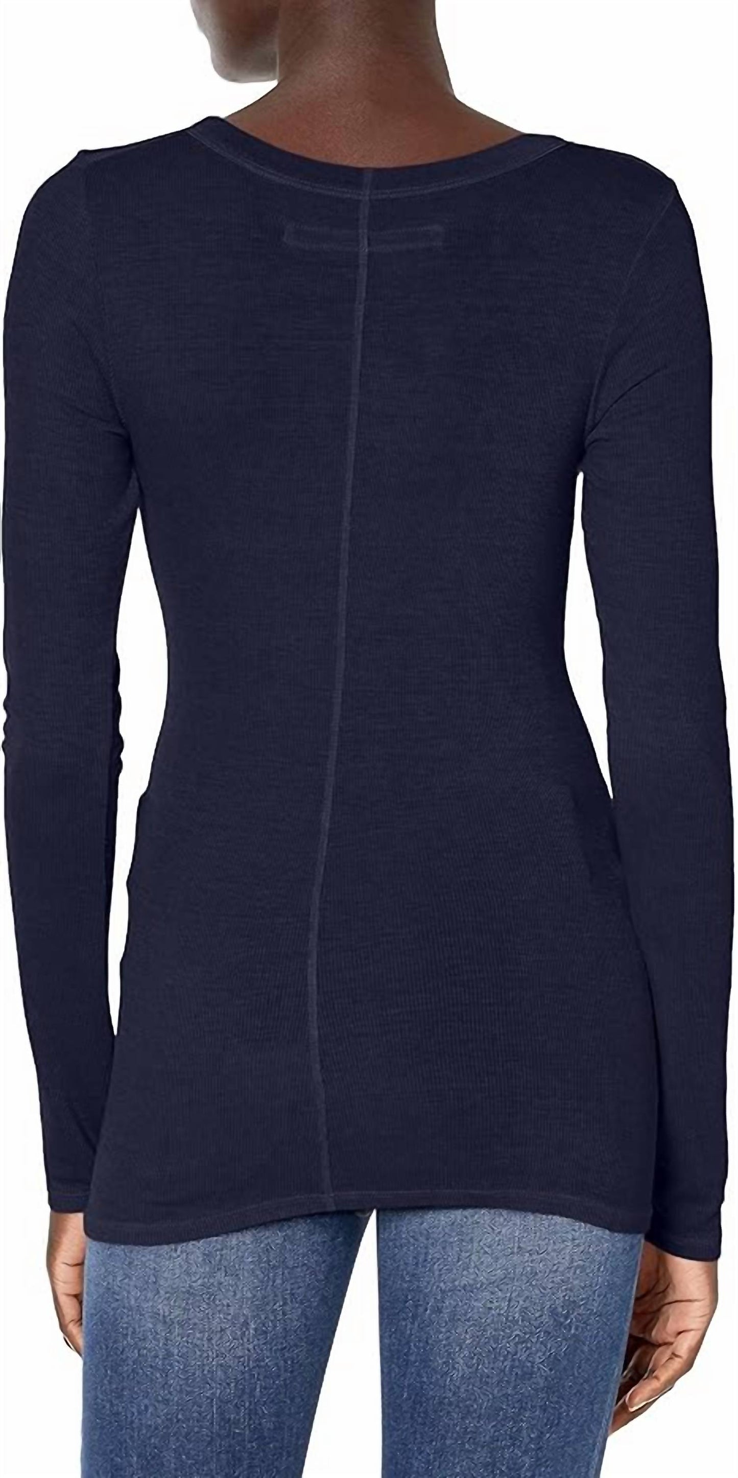 Enza Costa - SILK KNIT LONG SLEEVE CREW TEE