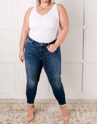 Judy Blue - Calça Jeans Skinny Vintage Térmica de Cintura Média