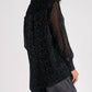 Elan - Sparkle Spec Long Sleeve Blouse