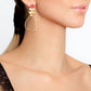 Avenue Chic - Women's Orchid Pear Earrings