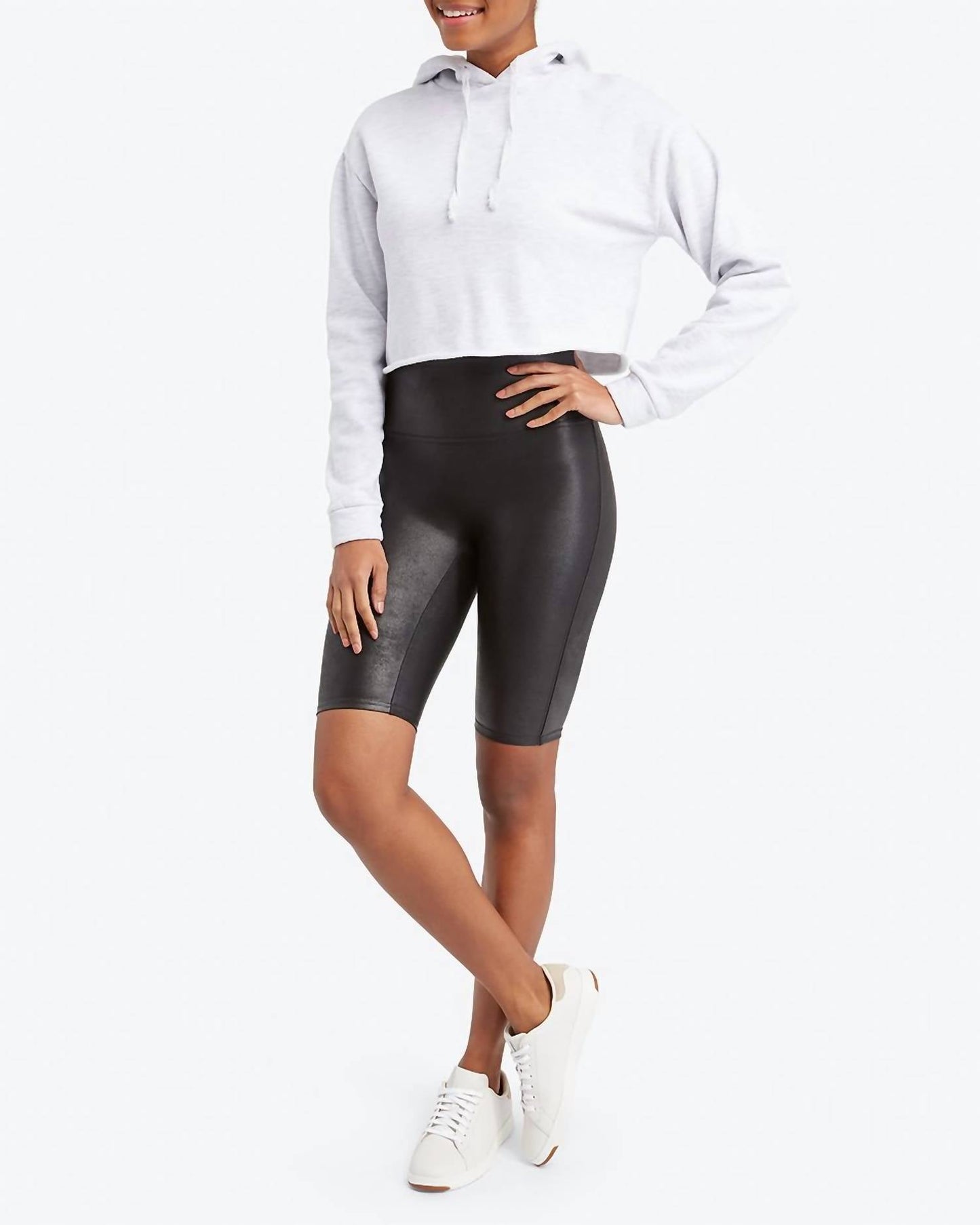 Spanx - Faux Leather Bike Shorts