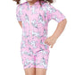 Gottex - Girls Short Sleeve Zip Up Swim Overalls Rash Guard