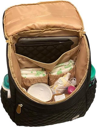 Mochila para fraldas G'ccioni, multifuncional, bolsa de viagem, trocador de fraldas, compartimentos duplos, alças para carrinho de bebê, à prova d'água