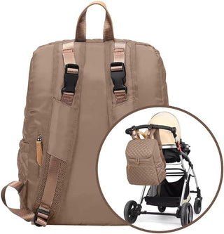 Mochila para fraldas G'ccioni, multifuncional, bolsa de viagem, trocador de fraldas, compartimentos duplos, alças para carrinho de bebê, à prova d'água