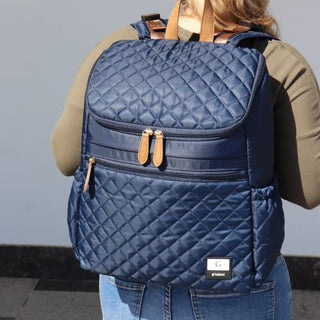 Mochila para fraldas G'ccioni, multifuncional, bolsa de viagem, trocador de fraldas, compartimentos duplos, alças para carrinho de bebê, à prova d'água