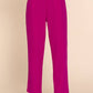 Active Usa - Front Pocket Belted Stretch Pants