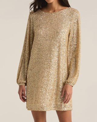 Z Supply - Vestido curto de manga comprida Andromeda