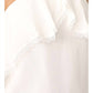 Alice + Olivia - Silk Ruffle Lace Trim Crop Halter Top