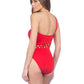 Kenneth Cole - Sexy Cut Out One Shoulder One Piece Swimsuit