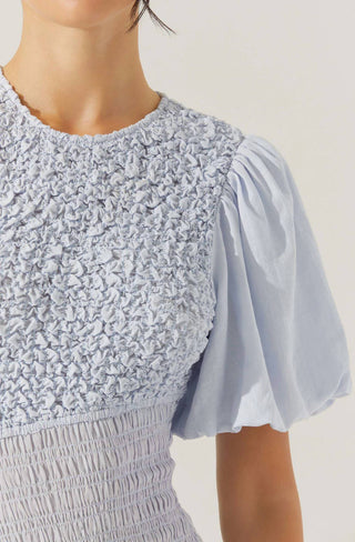 Astr - VESTIDO ASSIMÉTRICO SMOCKED THEONI