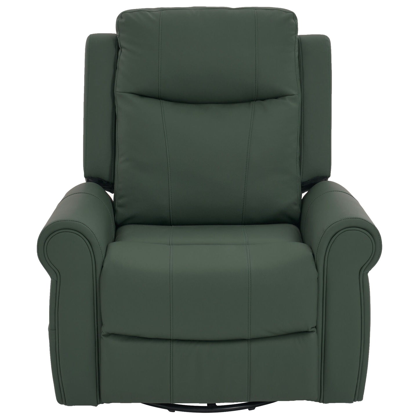Manual Recliner Chair with 270° Swivel, Massage & Heating