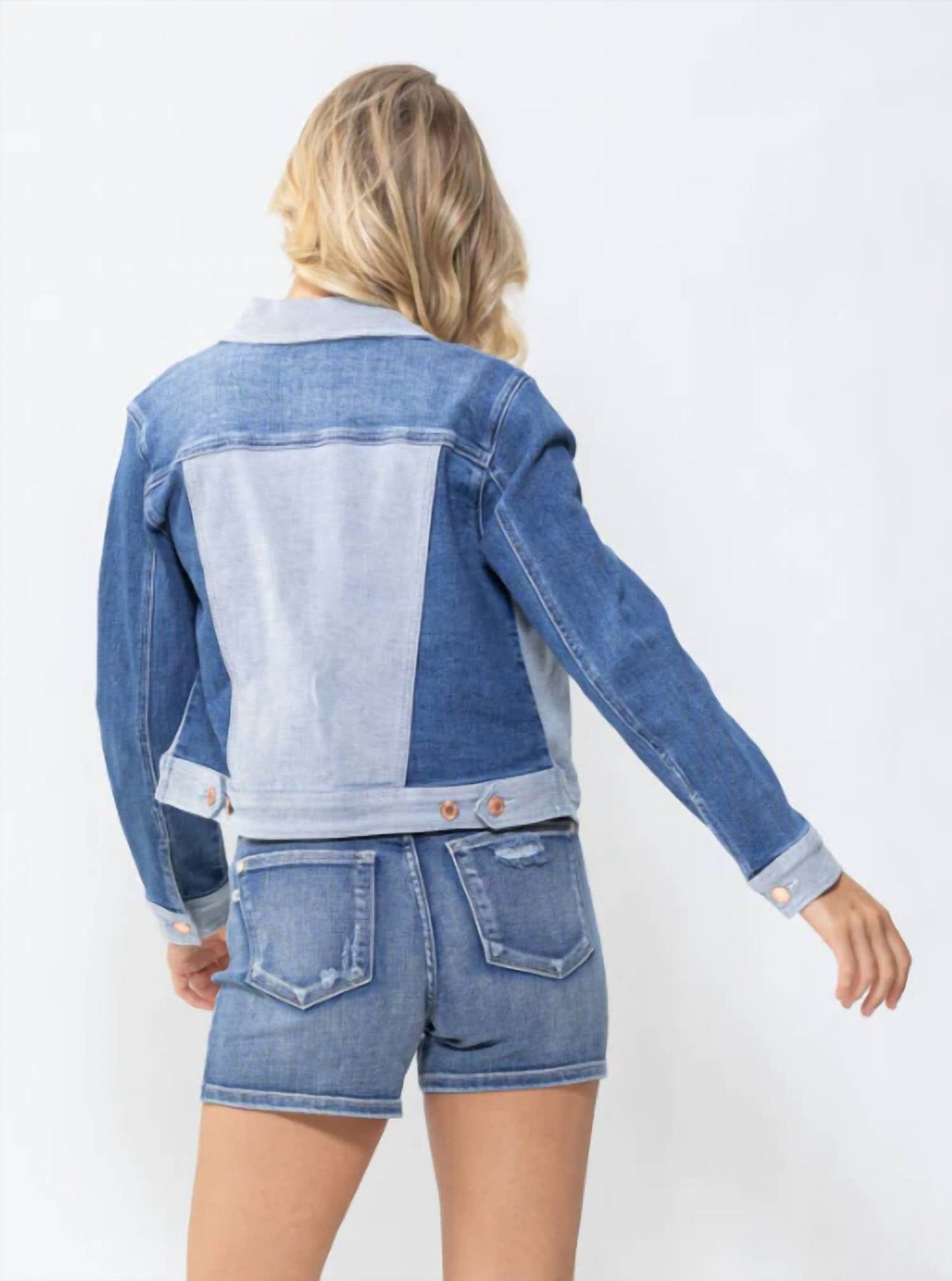 Judy Blue - Color Block Demin Jacket