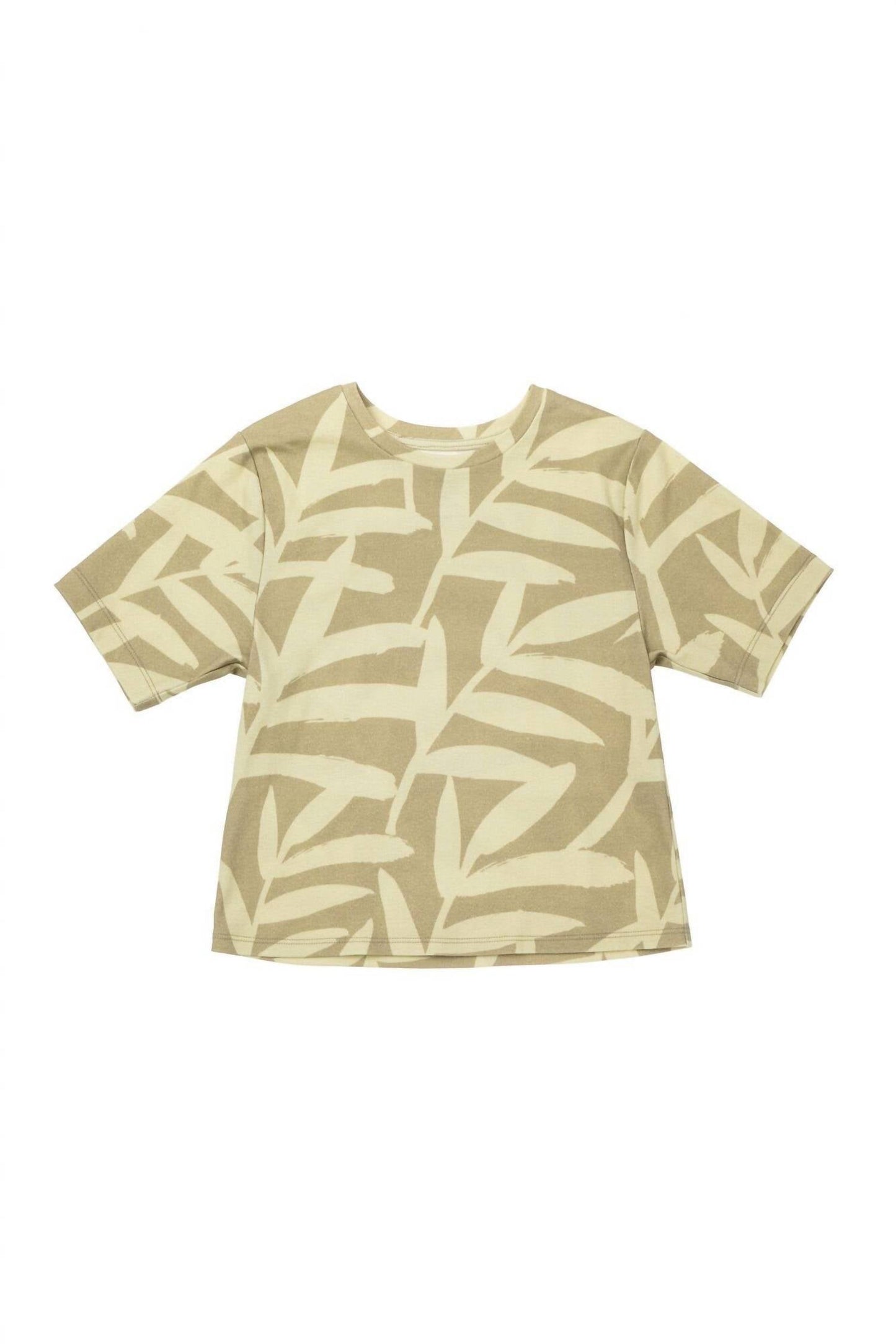 Omamimini - Boys' Boxy T-Shirt with All Over Print