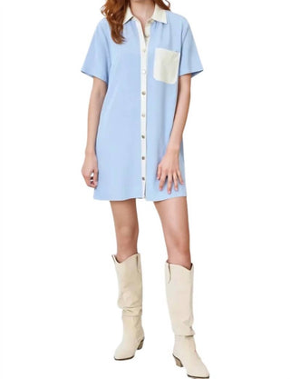 Entro - Vestido-camisa Alexa vegano com acabamento em couro