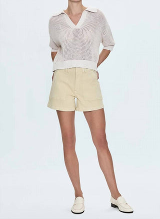 Pistola - Polo Emma Open Knit Manga Curta