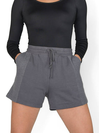 Body Wrappers - Shorts French Terry com Contraste Lateral