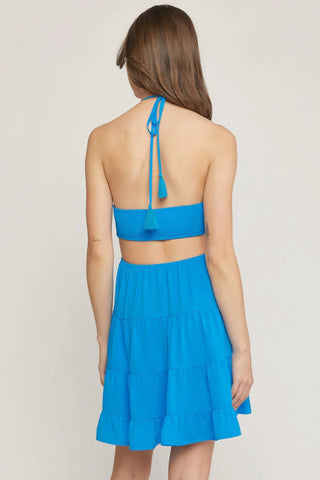 Entro - Halter Dress With Cut Out