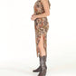 Paparazzi By Biz - Print Devore Long Tank Dress