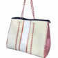 Laken Paige - Women's Ava Rose Gold Accents Tote Bag