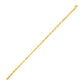 14k Yellow Gold French Cable Chain Bracelet  (2.50 mm)