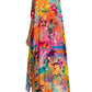 Johnny Was - Tie Neck Maxi Kaftan Dress