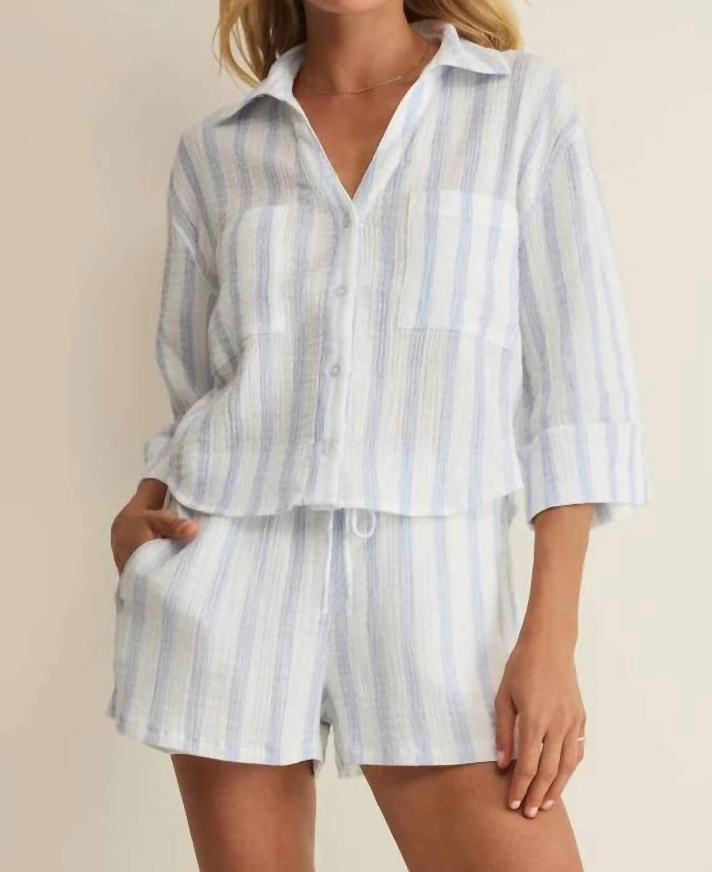 Z Supply - Daylight Striped Airy Gauze Short