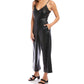 Fifteen Twenty - Faux Leather Cropped Jumpsuit