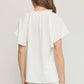 Entro - Ruffled Flutter Sleeve Blouse