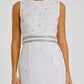 Mac Duggal - Sleeveless High Neck Beaded Midi Sheath Dress