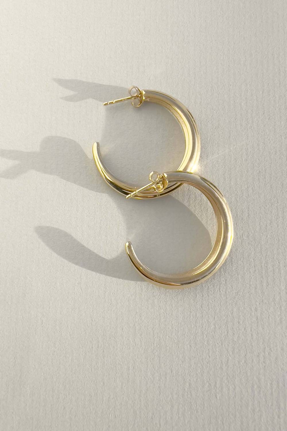 Astor & Orion - Women's Crescent Large Hoops Earrings