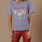 All Us - But First Cocktails Wide Neck Tee
